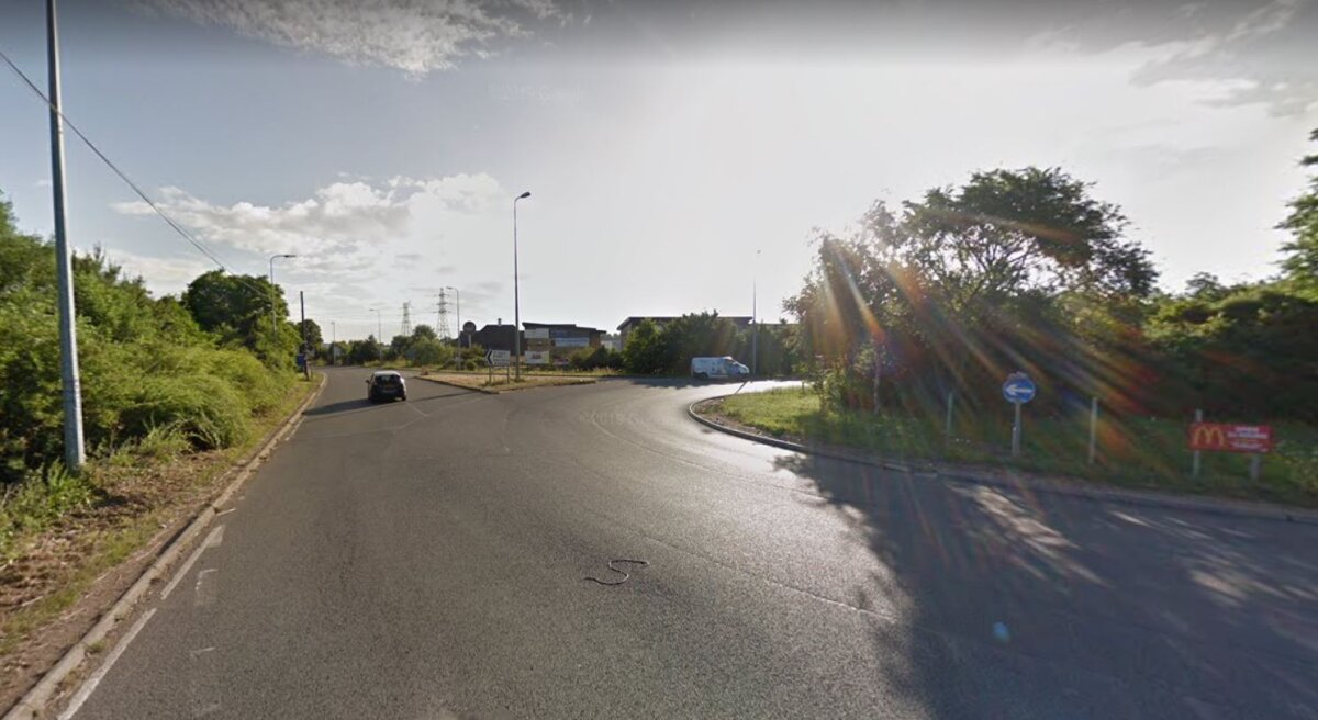 At the roundabout, take the 1st exit onto Great North Road/B1428