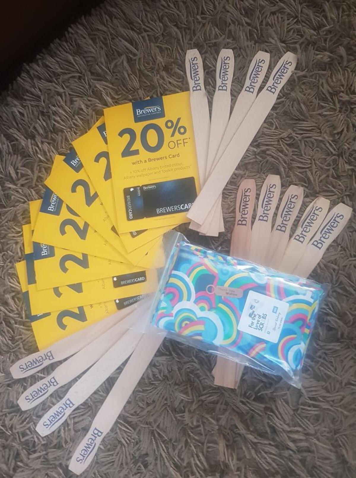Each volunteer will receive everything needed to create a mask, a Brewers card and their new handy tool!