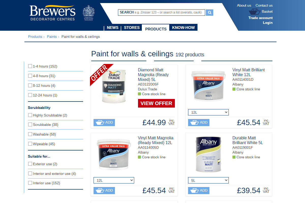 View prices online