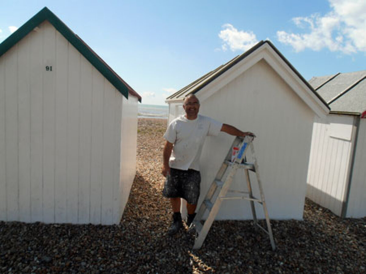 Competition winner Keith Richardson of Goring Beach Huts