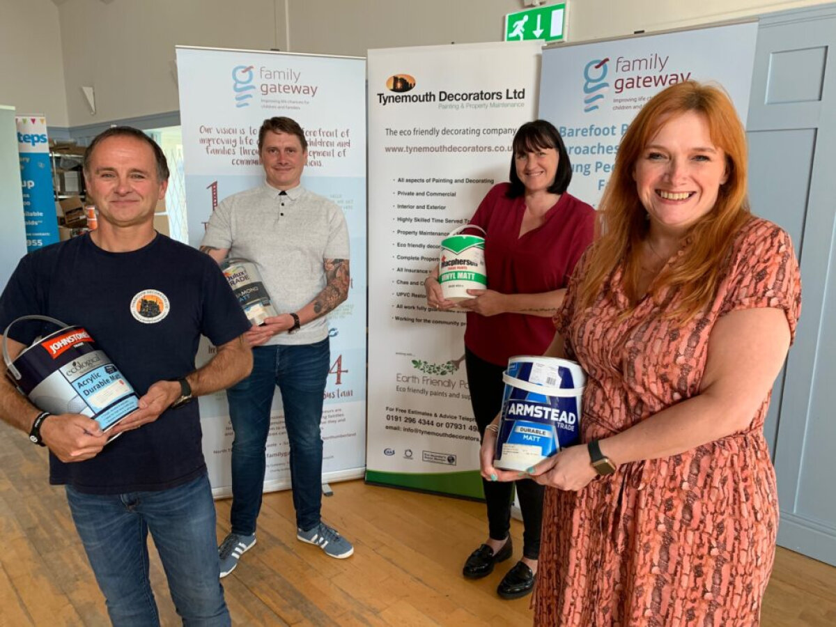 Tynemouth Decorators and Family Gateway at the Howden Hub