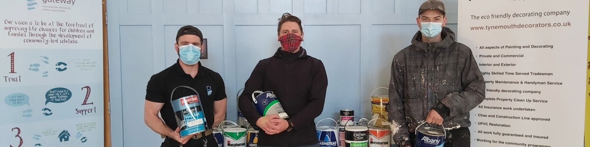 Tynemouth Decorators brightening up their community with a mammoth paint giveaway