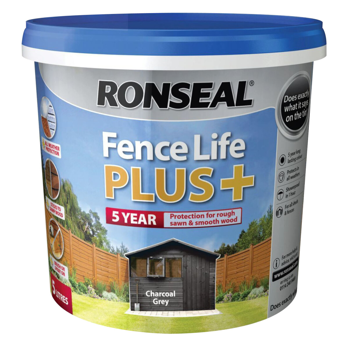 Ronseal Fencelife Plus Slate 5L