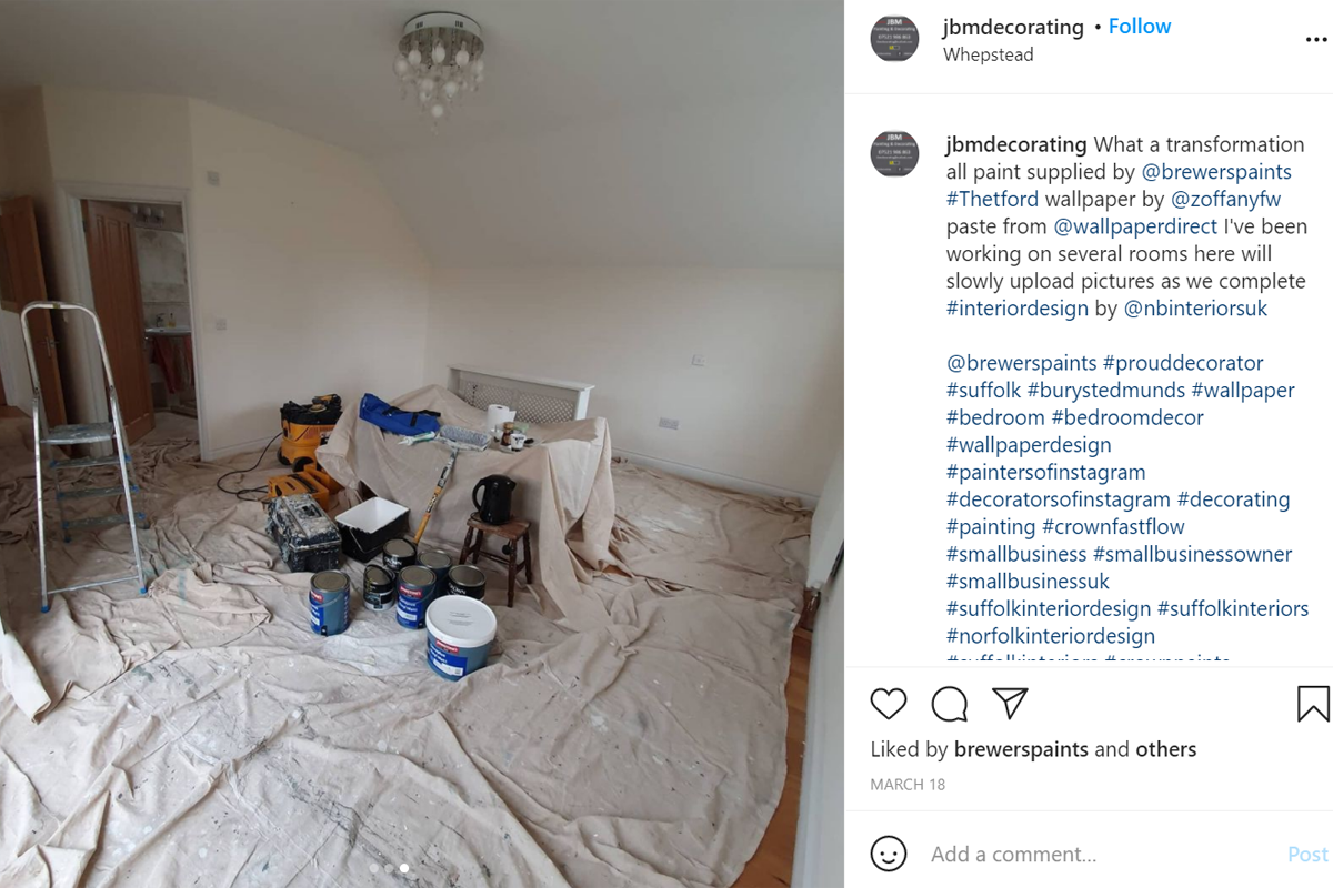 Before picture of a bedroom transformation