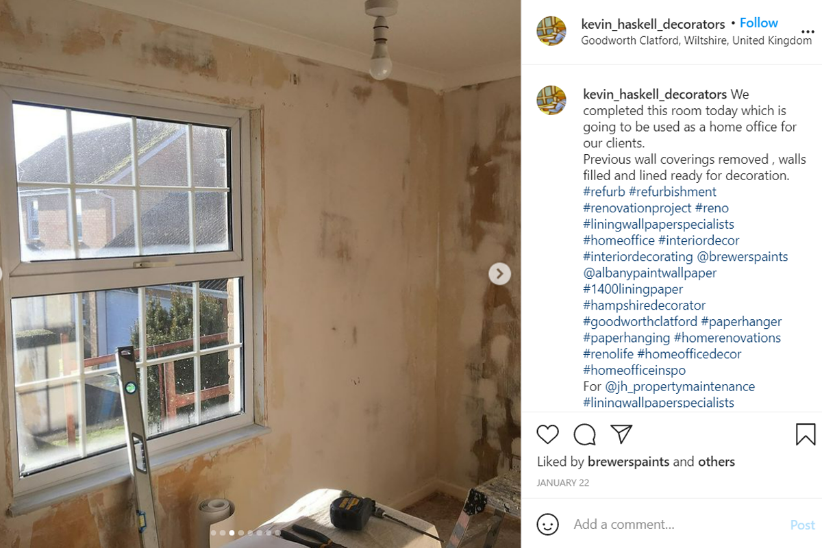 'How to' style image - preparation before decoration