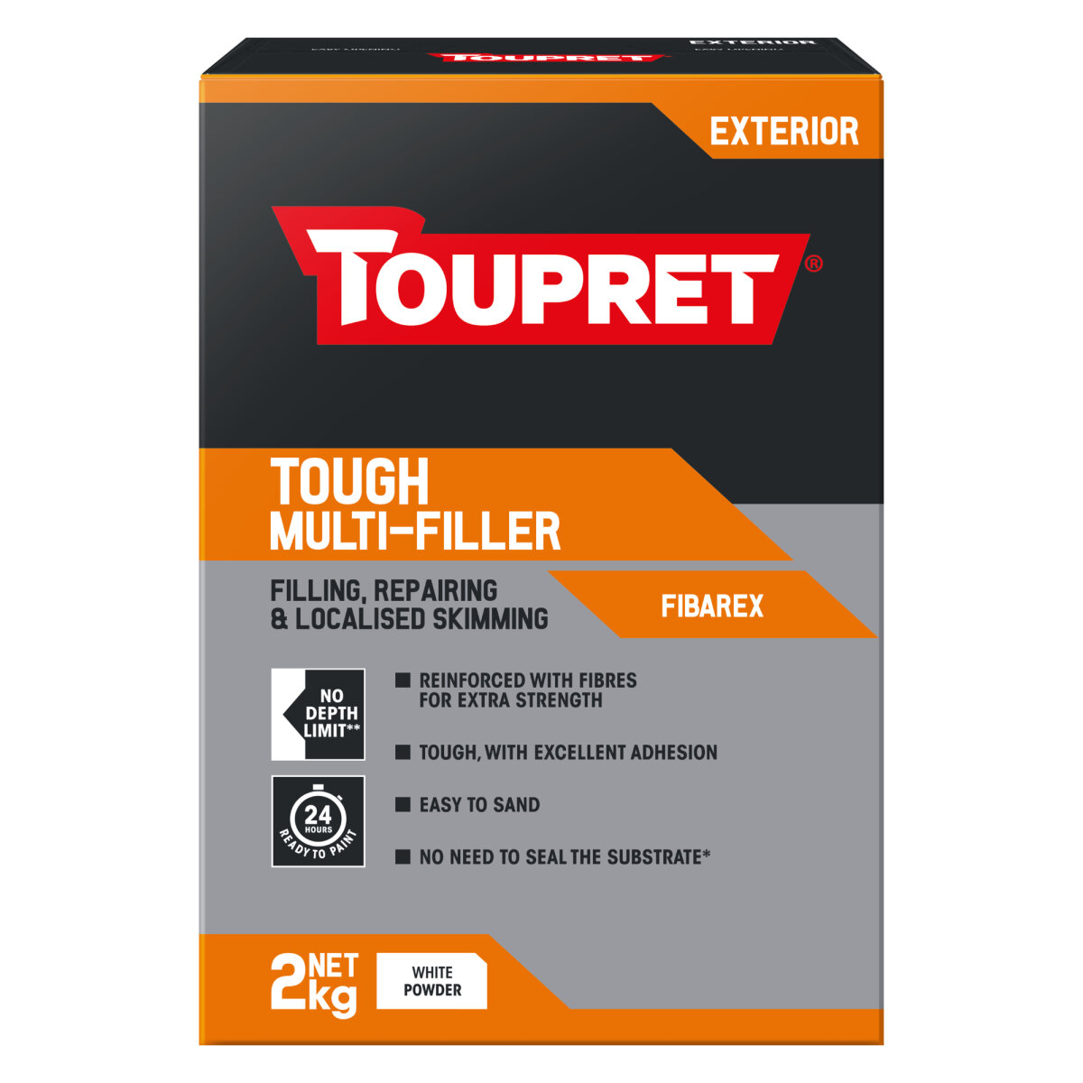 Toupret Fibarex Multi Purpose Exterior Filler 2KG