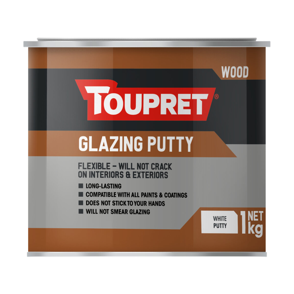 Toupret White Glazing Putty 1KG