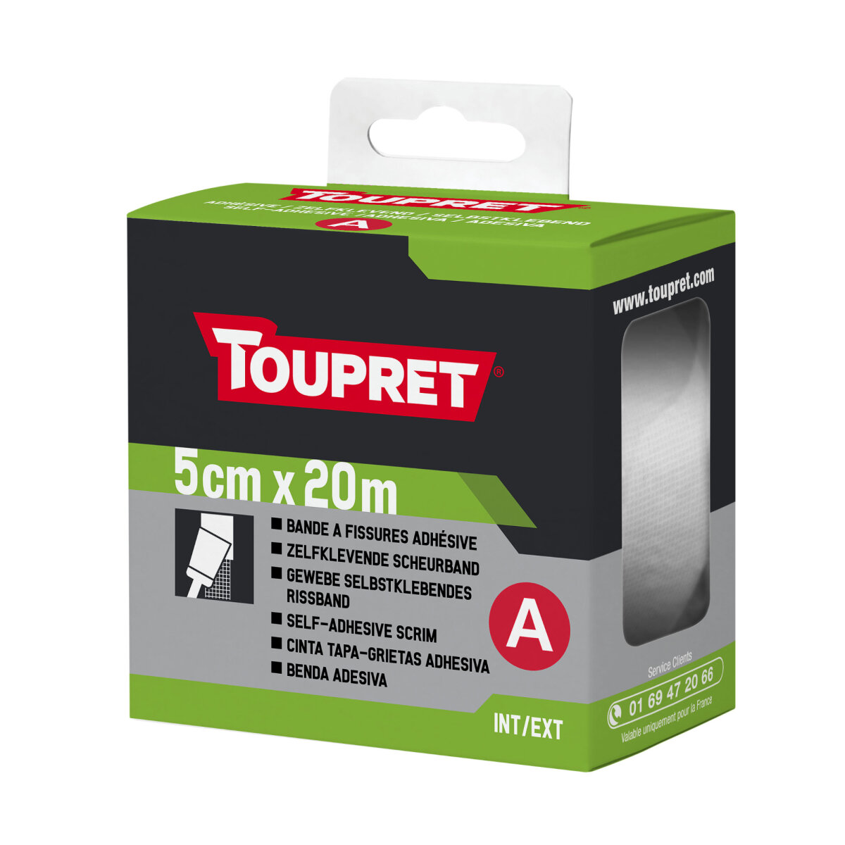 Toupret Calicot Adhesive Scrim Roll 50mm x 20m