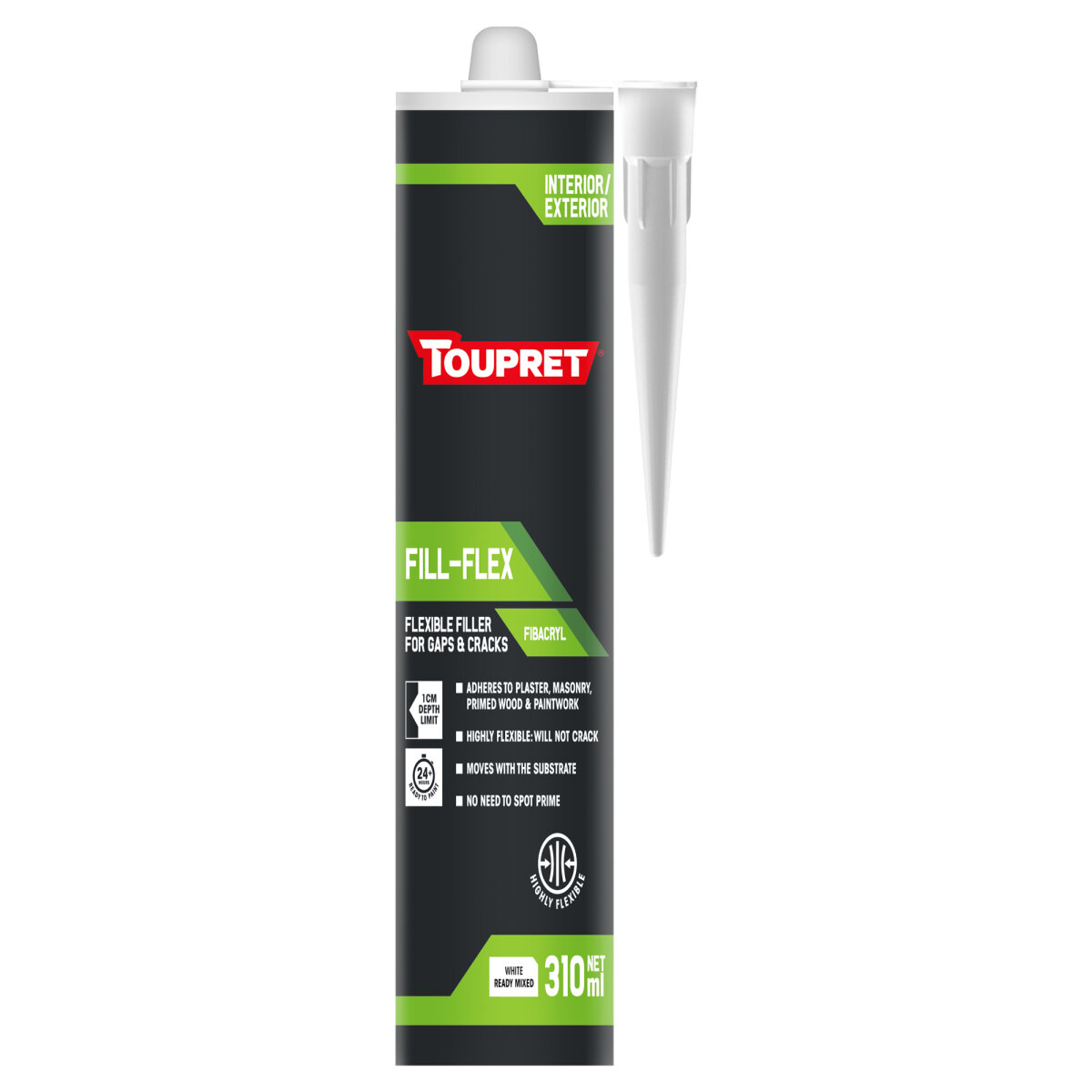 Toupret Fibacryl Flex Gap & Crack Fibre Filler 310ML