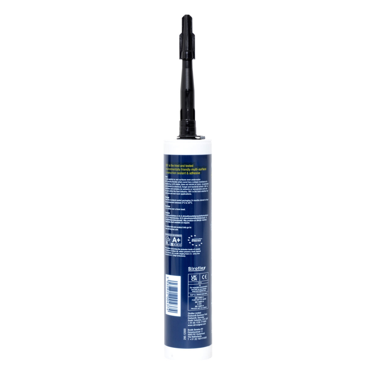 OB1 Multi Surface Sealant & Adhesive Black 290ML