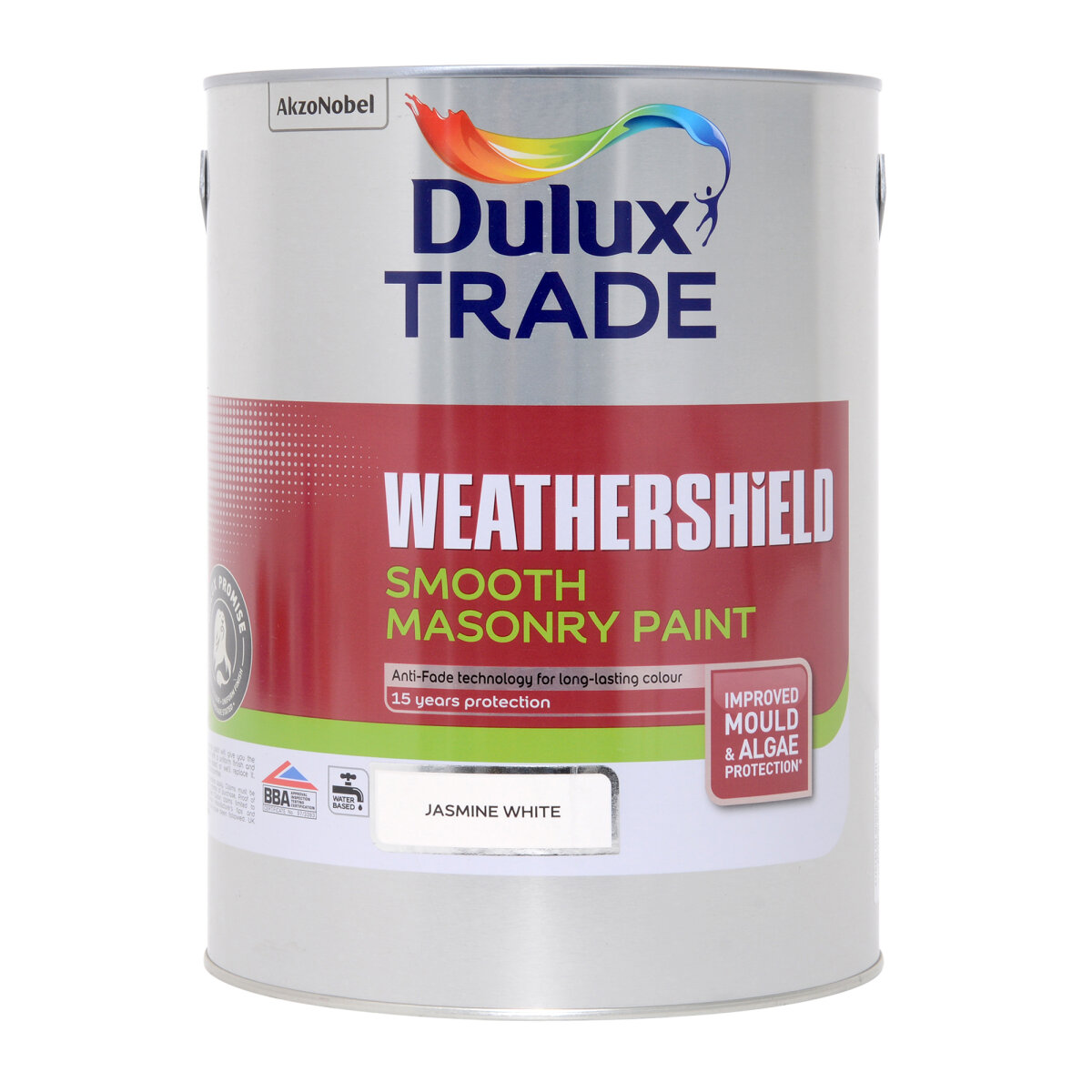 Dulux Trade Weathershield Smooth Jasmin White (Ready Mixed) 5L