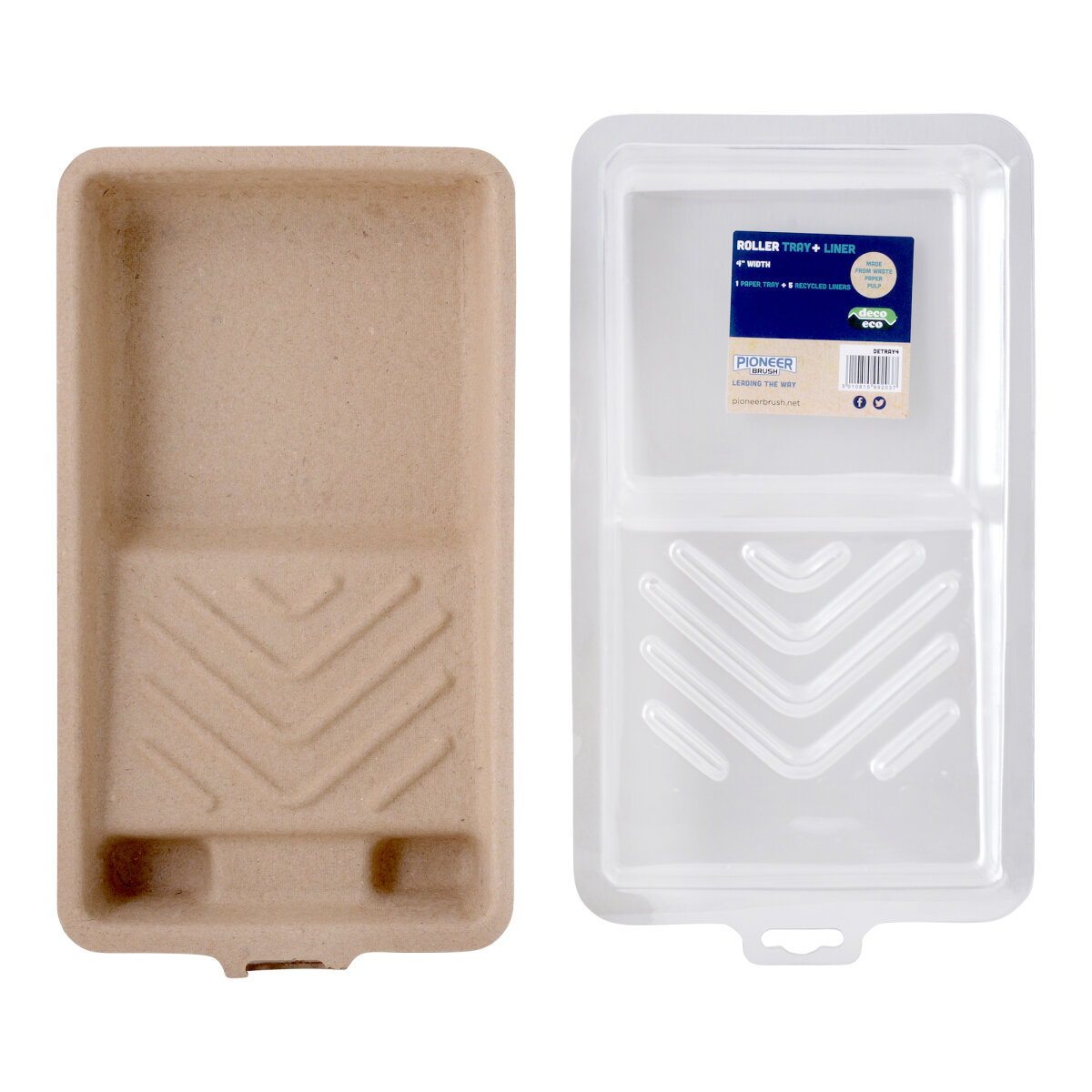 Deco Eco Tray & 5 Liners 4"