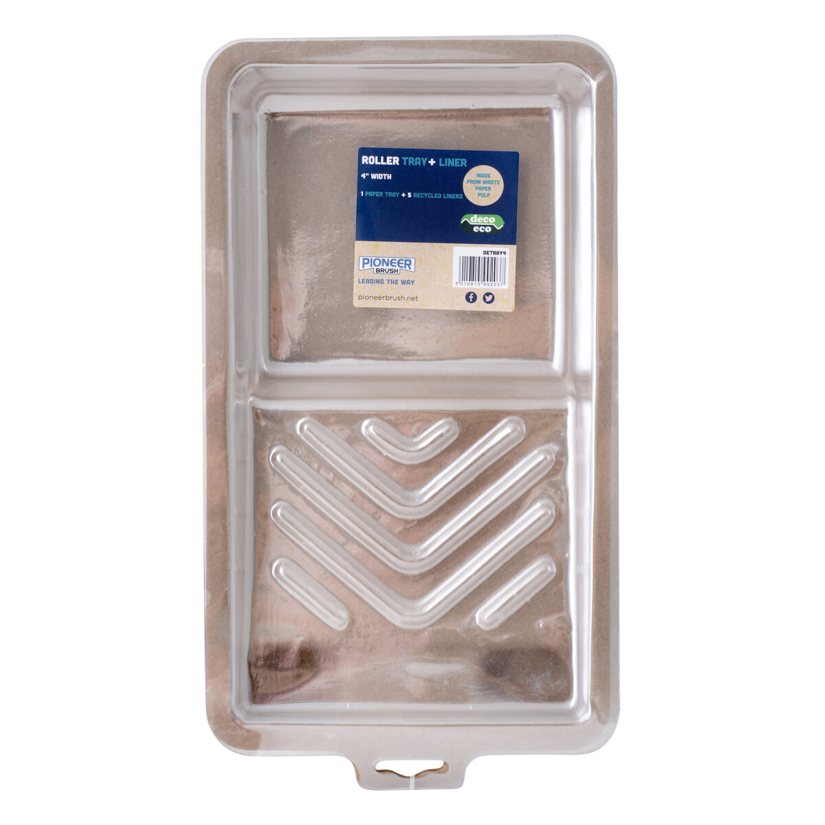 Deco Eco Tray & 5 Liners 4"