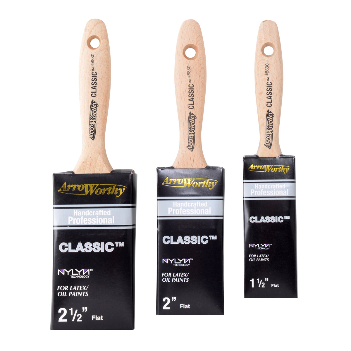 Classic Straight Short Handle Boxset (Pack of 3)