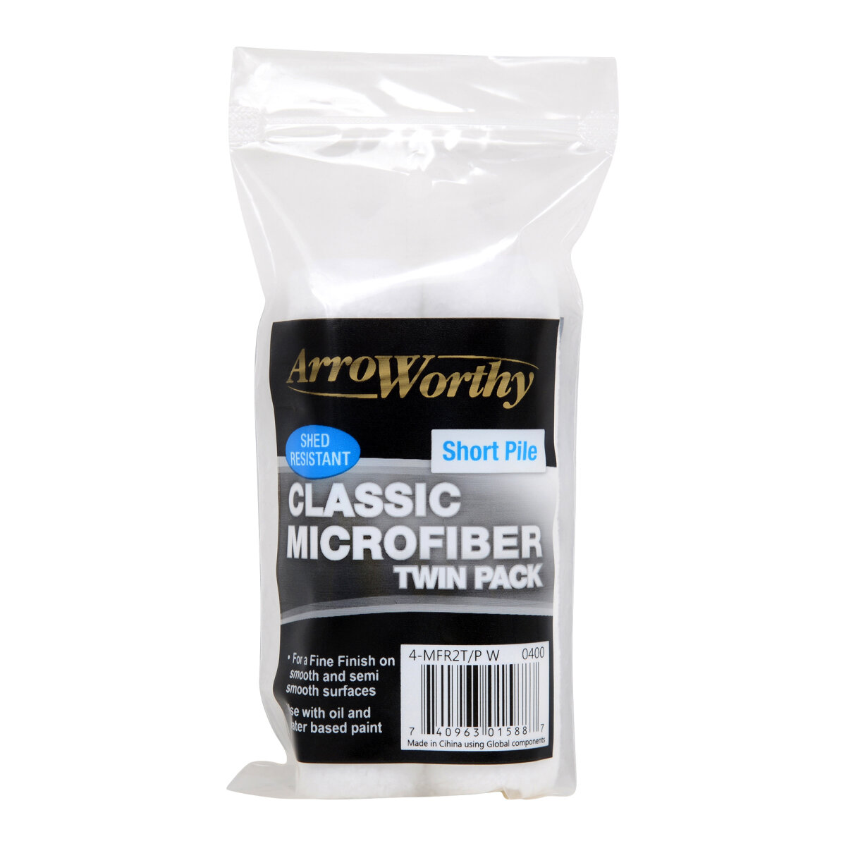 Classic Microfiber Mini Rod Style Short Pile (Pack of 2)
