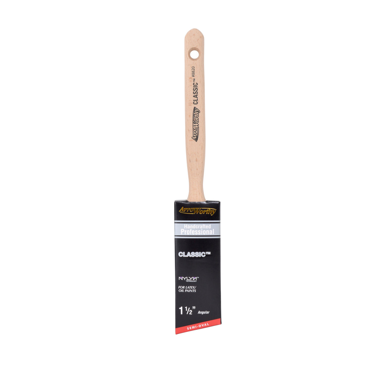 Classic Semi-Oval Angled Nylon Long Handle