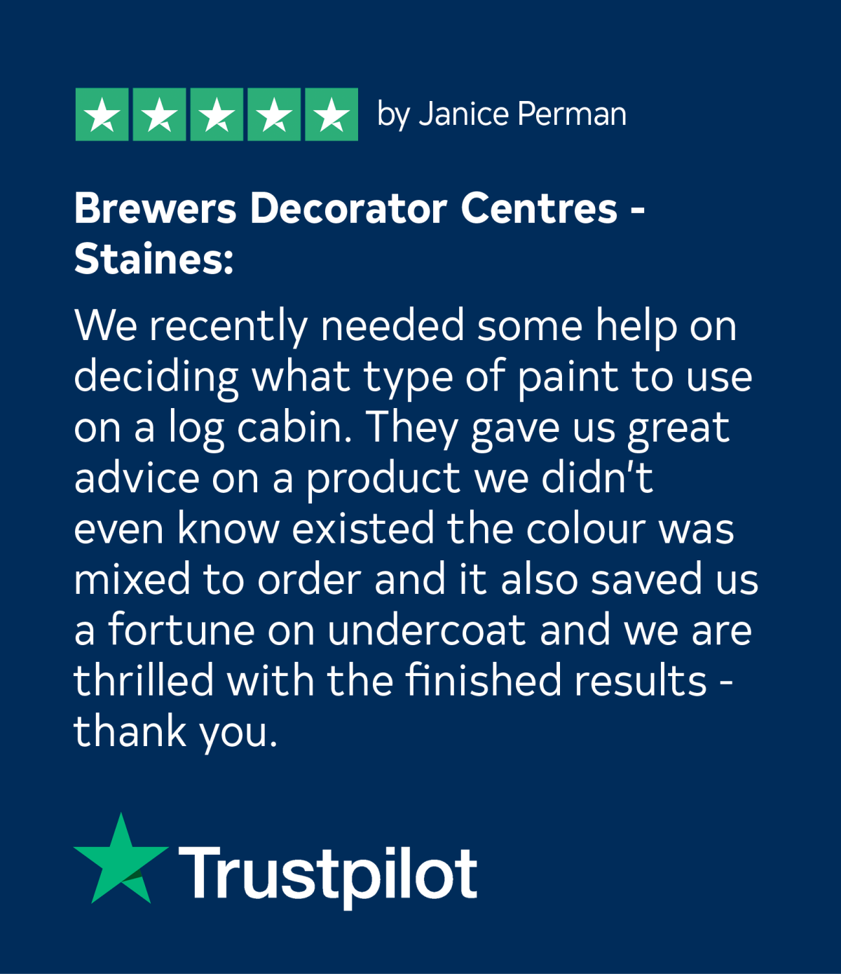 Trust Pilot Review