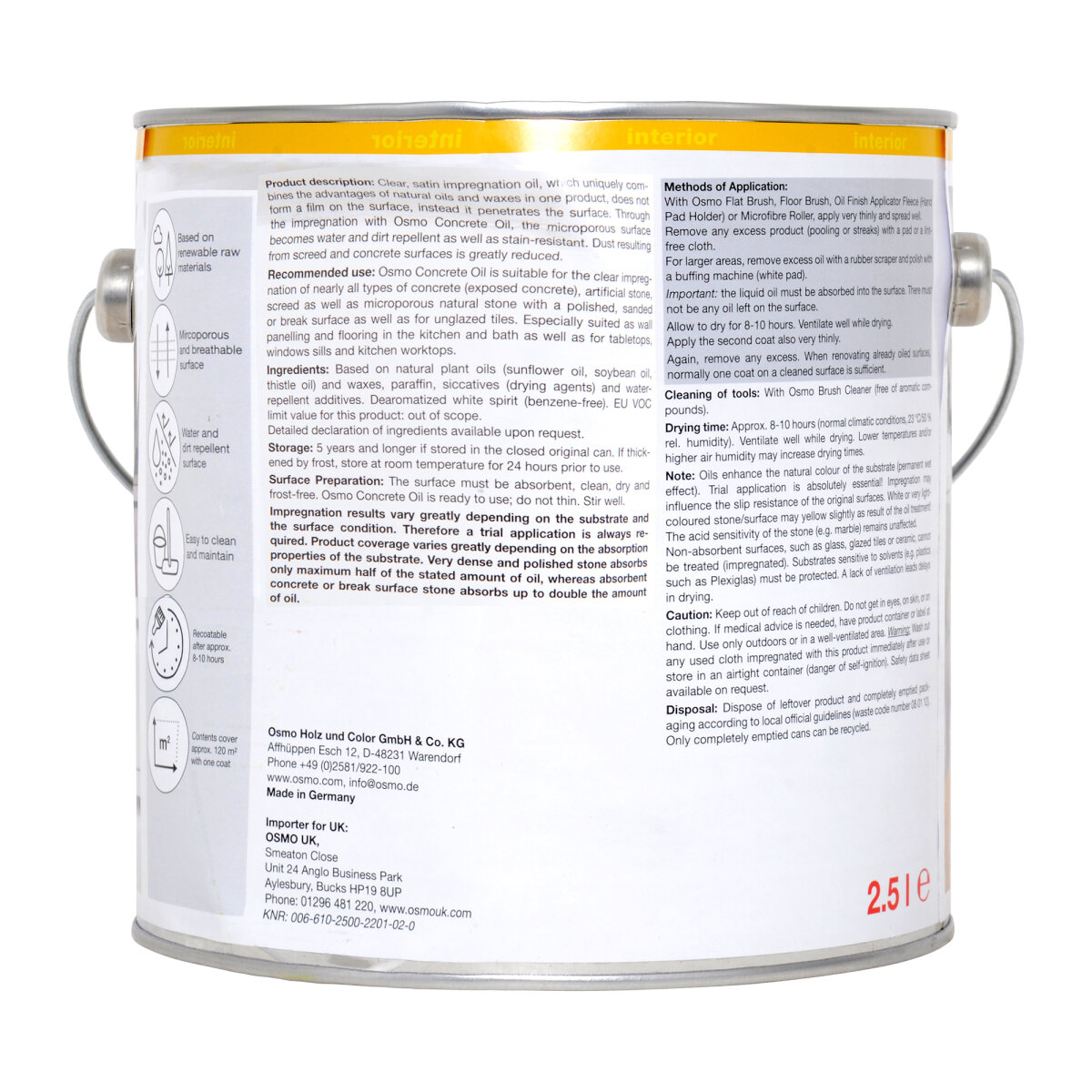 Concrete Oil Satin 610 Clear