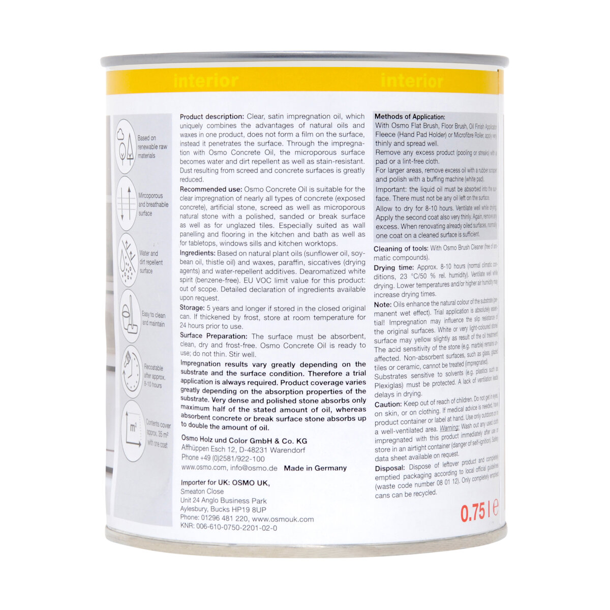 Concrete Oil Satin 610 Clear