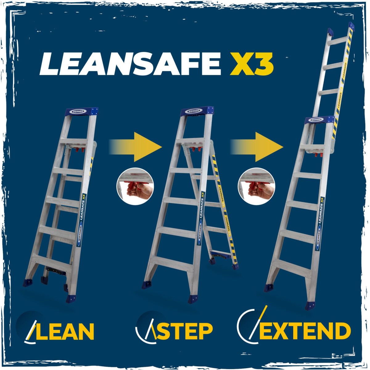 Leansafe X3 3-IN-1 Aluminium