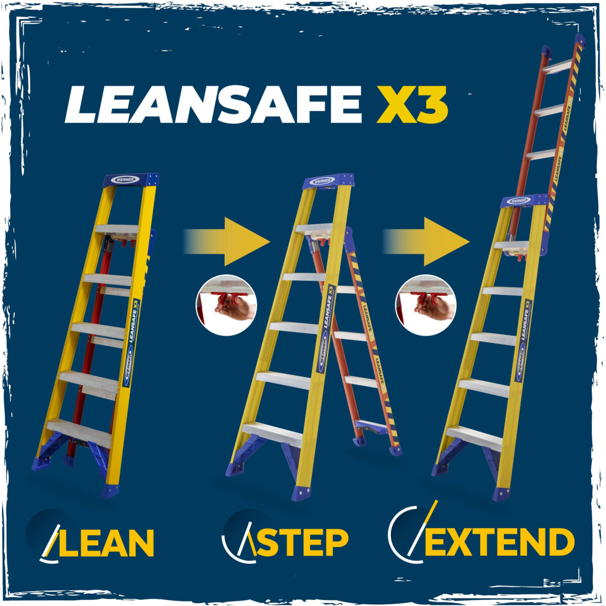 Leansafe X3 3-IN-1 Fibreglass