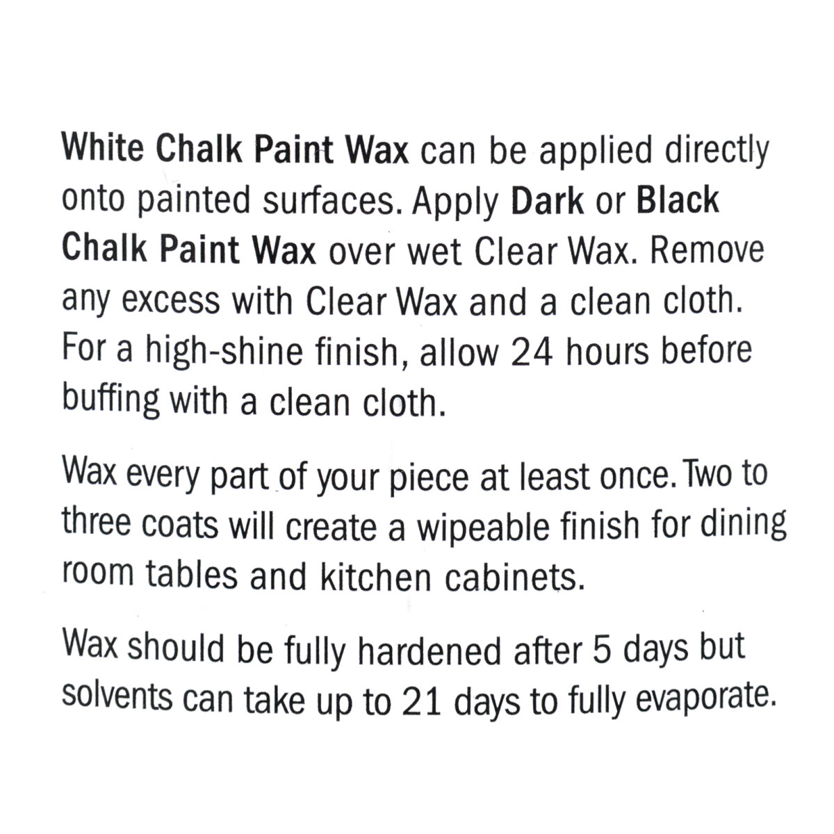 Chalk Paint Wax Black