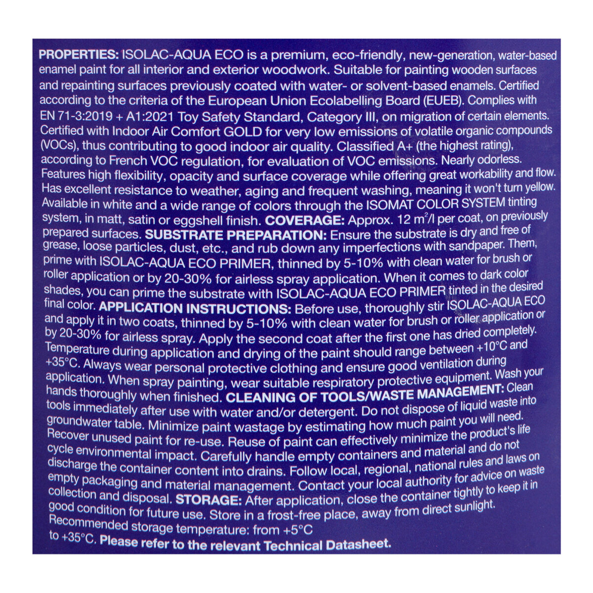 Isomat Isolac Aqua Eggshell Detail (PNG)