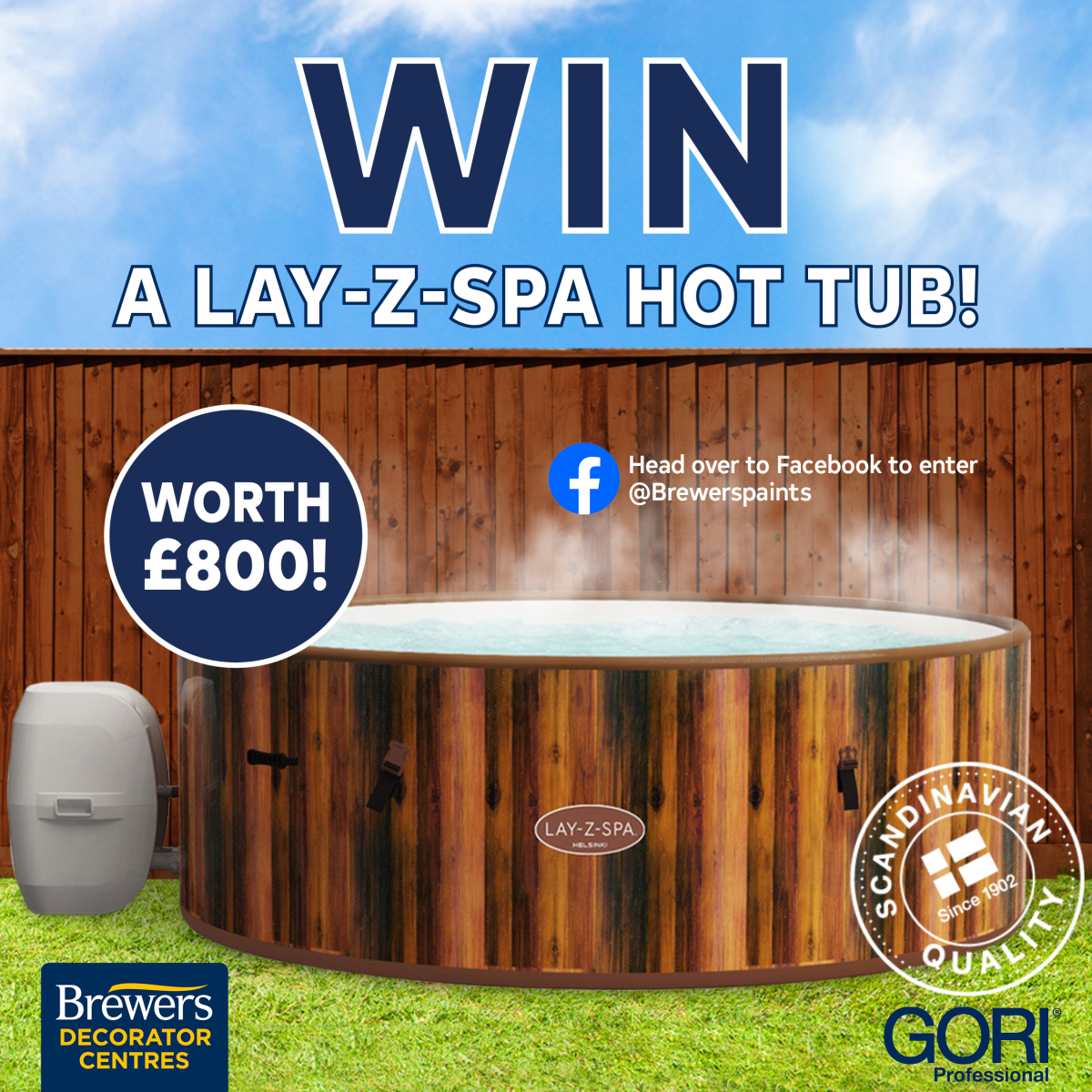 Win a Hot Tub With Gori! Follow our Facebook page to Enter.