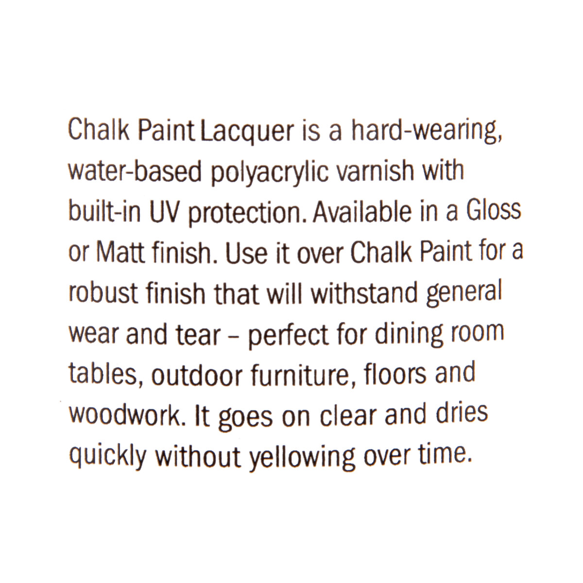 Chalk Paint Lacquer Matt