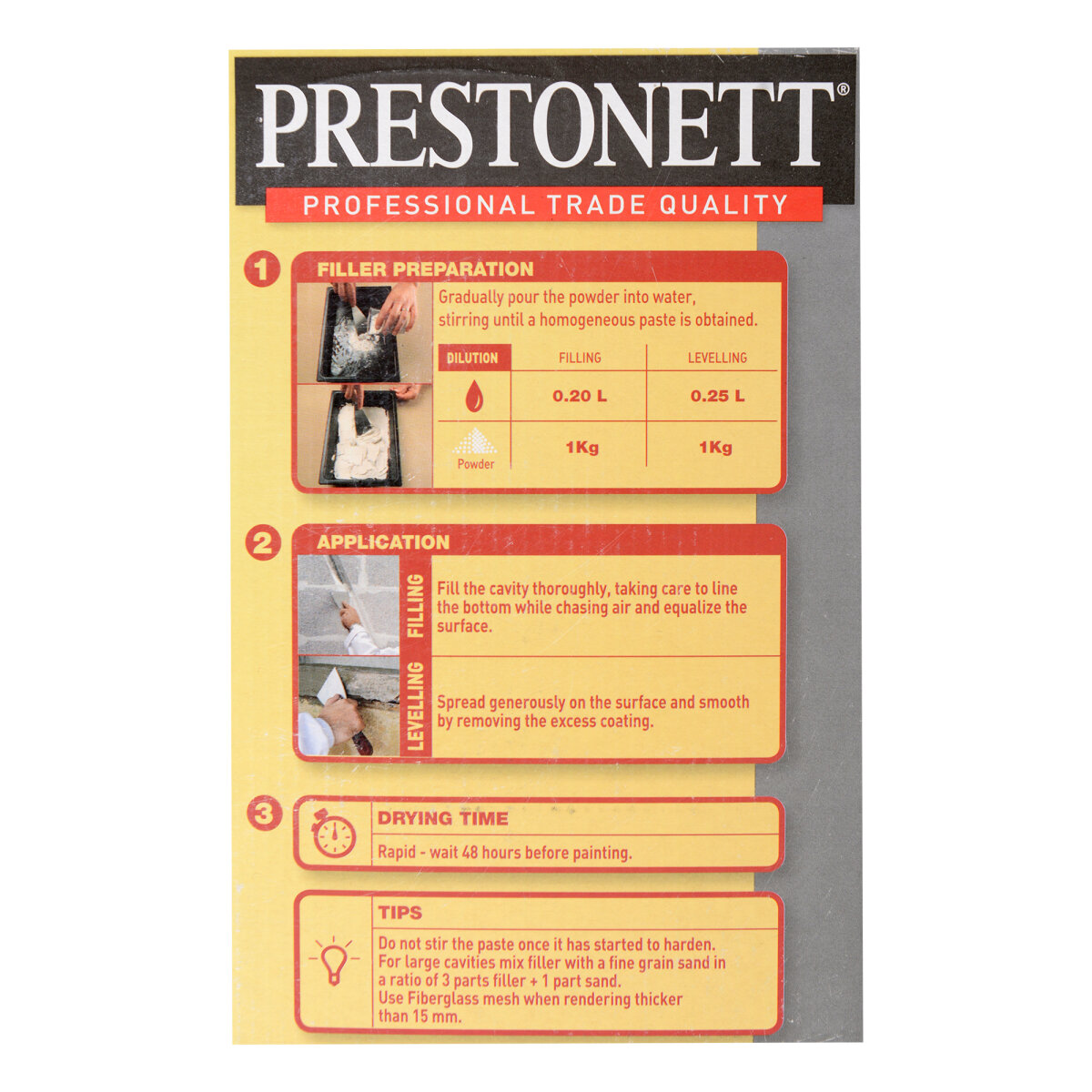 Prestonett Waterproof Masonry Filler