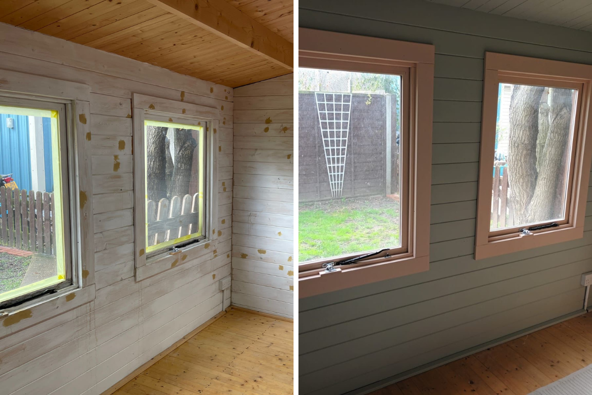 Painting a Shed Room