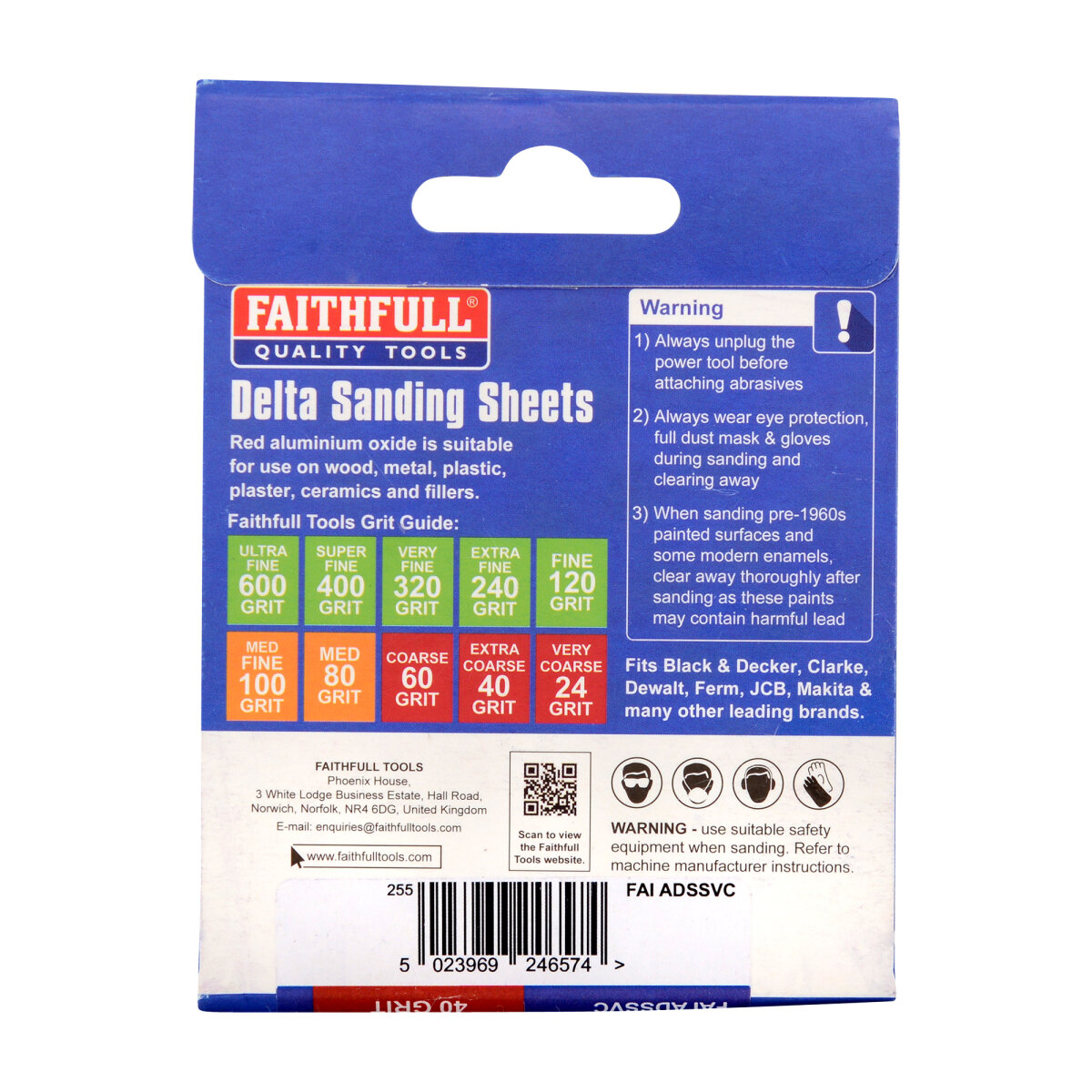Delta Hook & Loop Sheet TR2 90mm (Pack of 5)