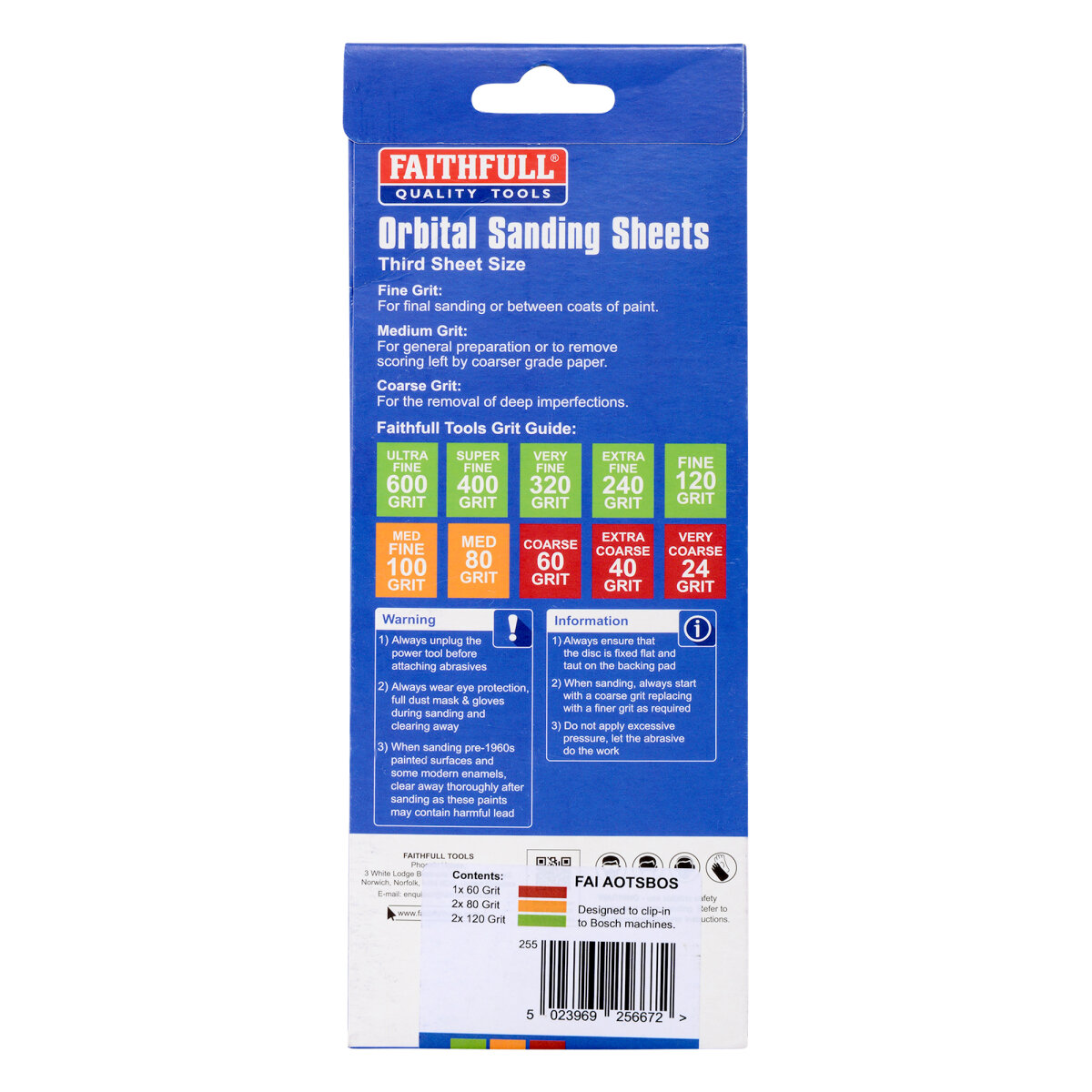 1/3 Bosch Clip Holed Sanding Sheet (Pack of 5)