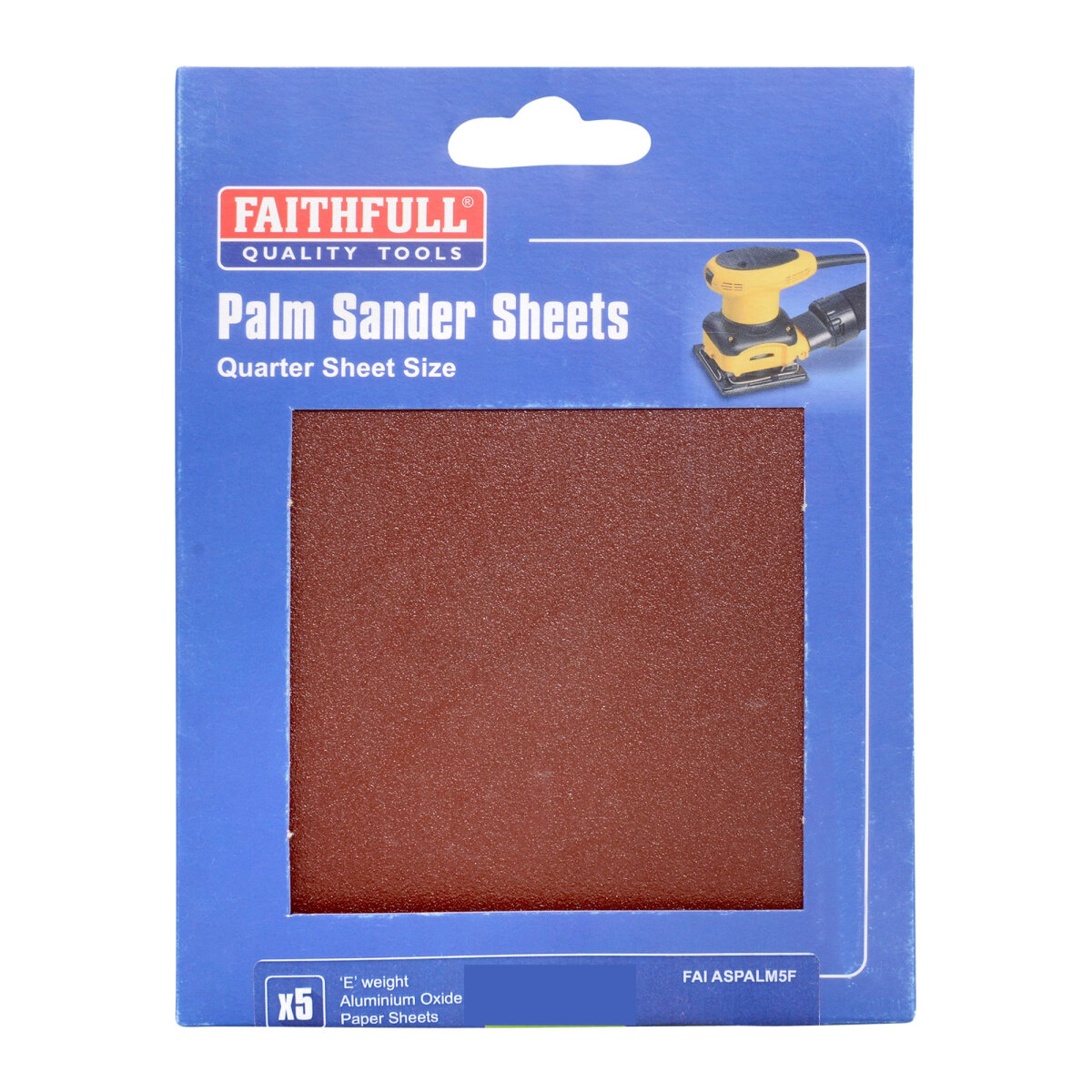 Palm Sander Sheets 115mm x 140mm (Pack of 5) 
