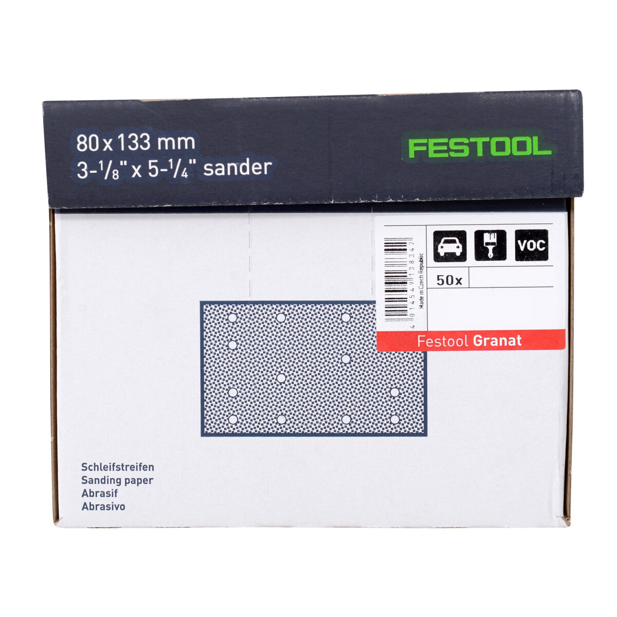 Abrasive Sheet Granat STF 497117 (Pack of 50) 80mm x 133mm 
