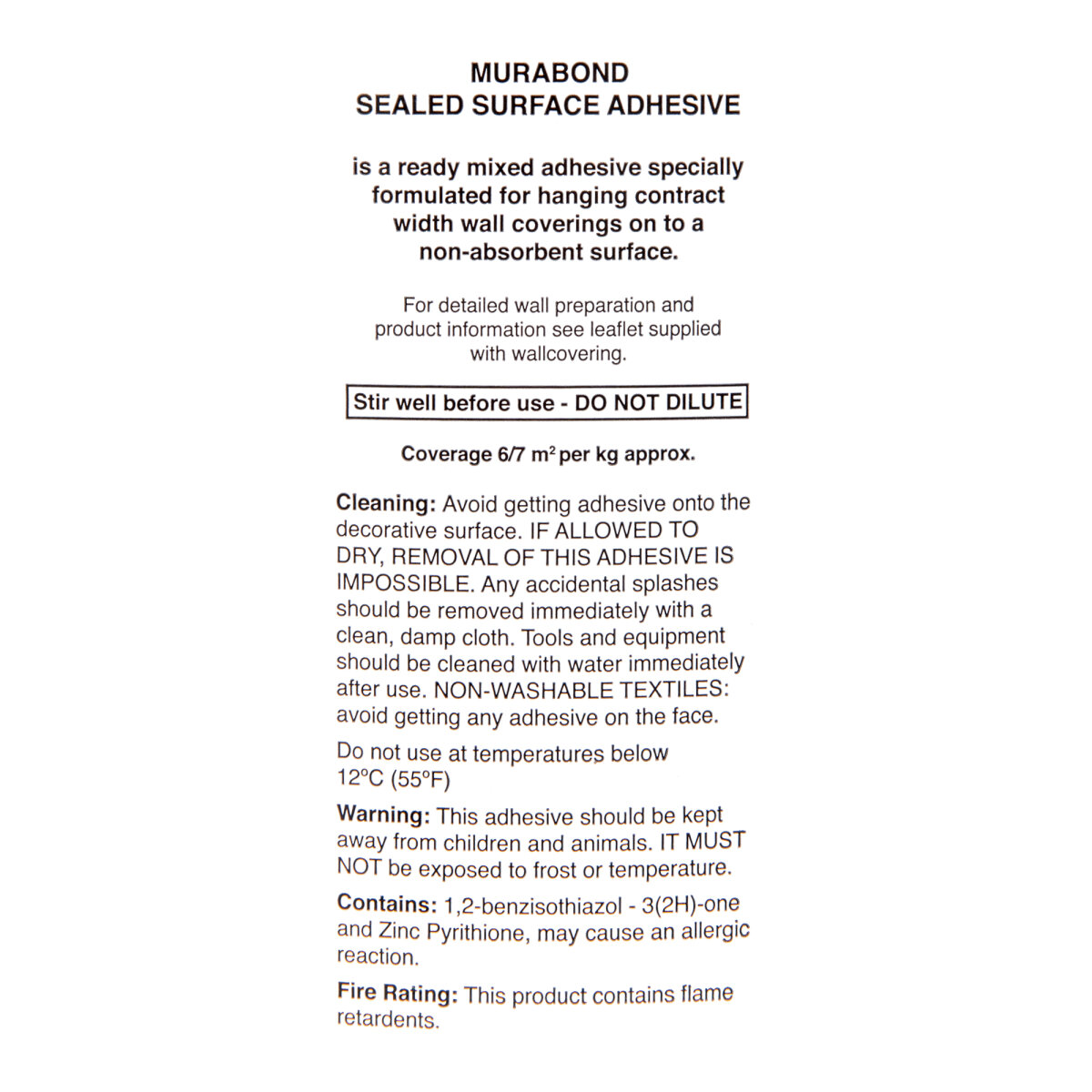 5KG Murabond Sealed Adhesive 