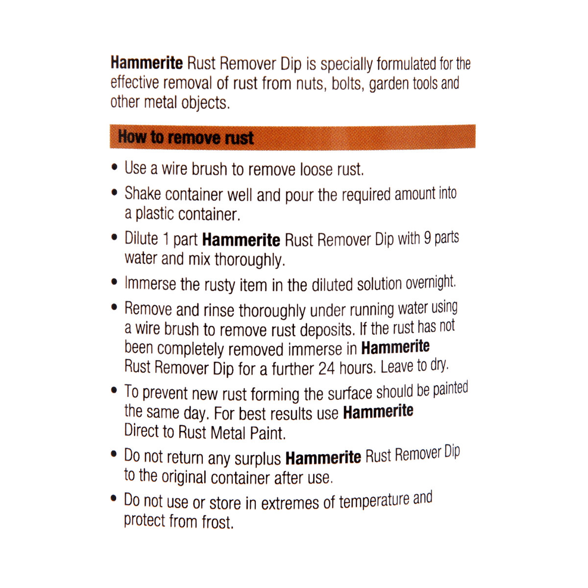 Rust Remover Dip (BG155005Q)