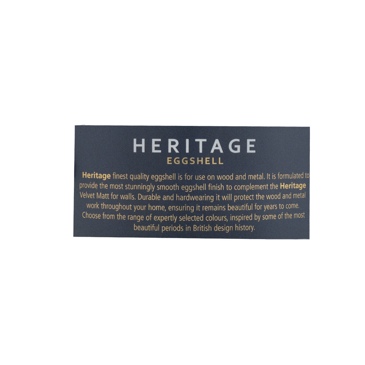 Dulux Heritage Eggshell Panel 1 2.5L