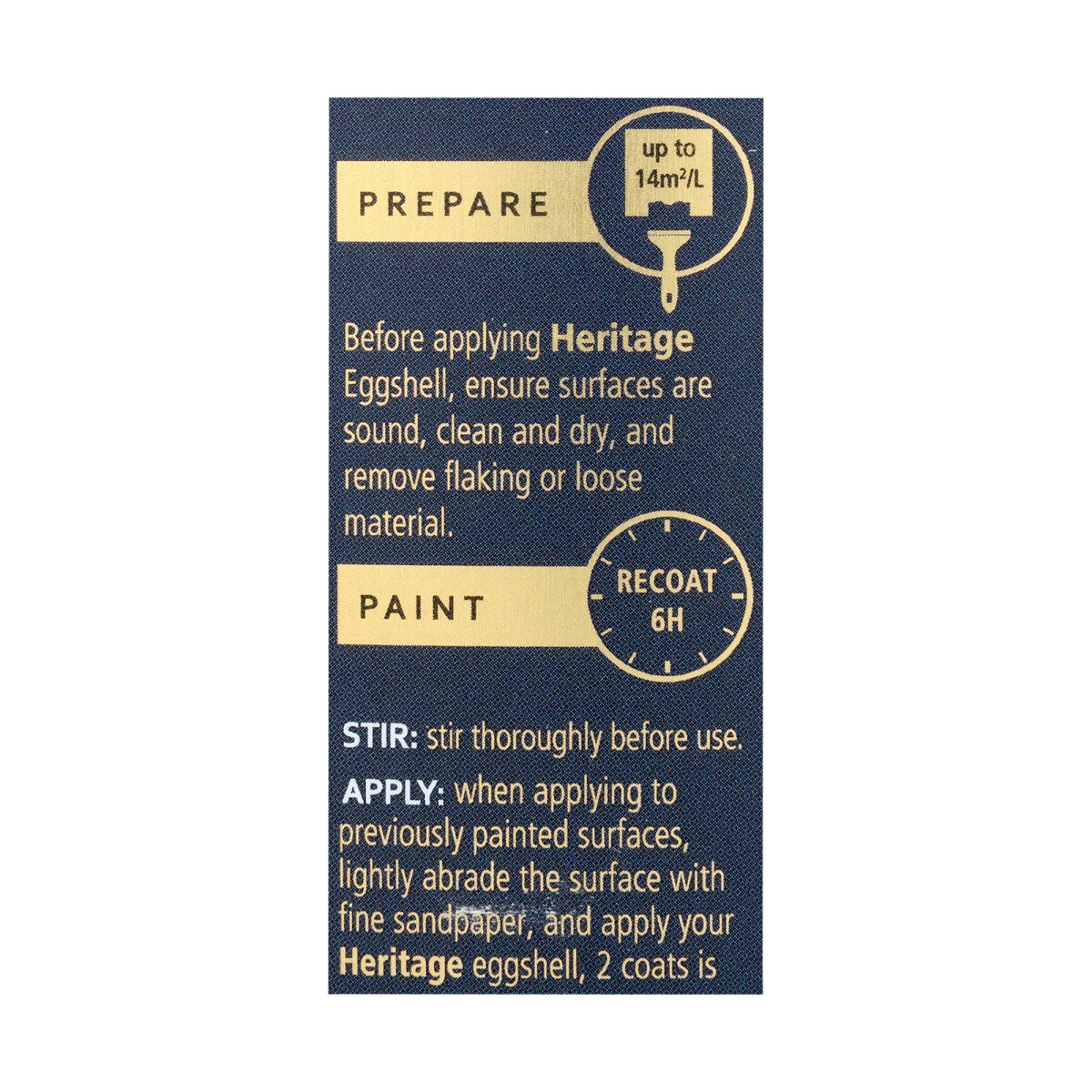 Dulux Heritage Eggshell Panel 2 2.5L