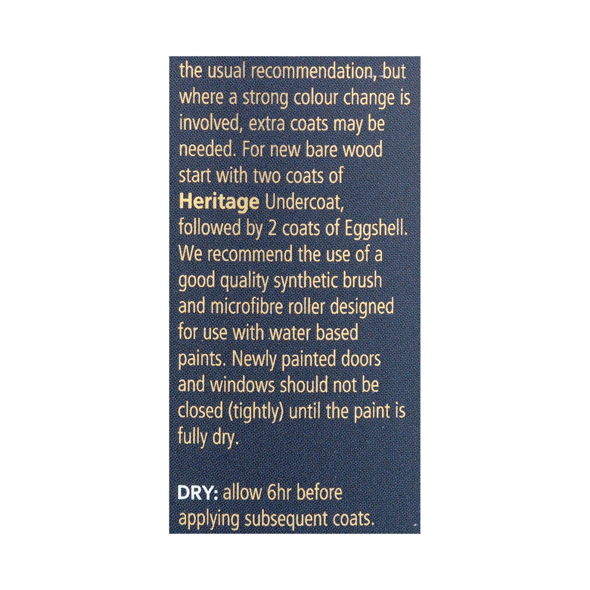 Dulux Heritage Eggshell Panel 3 2.5L