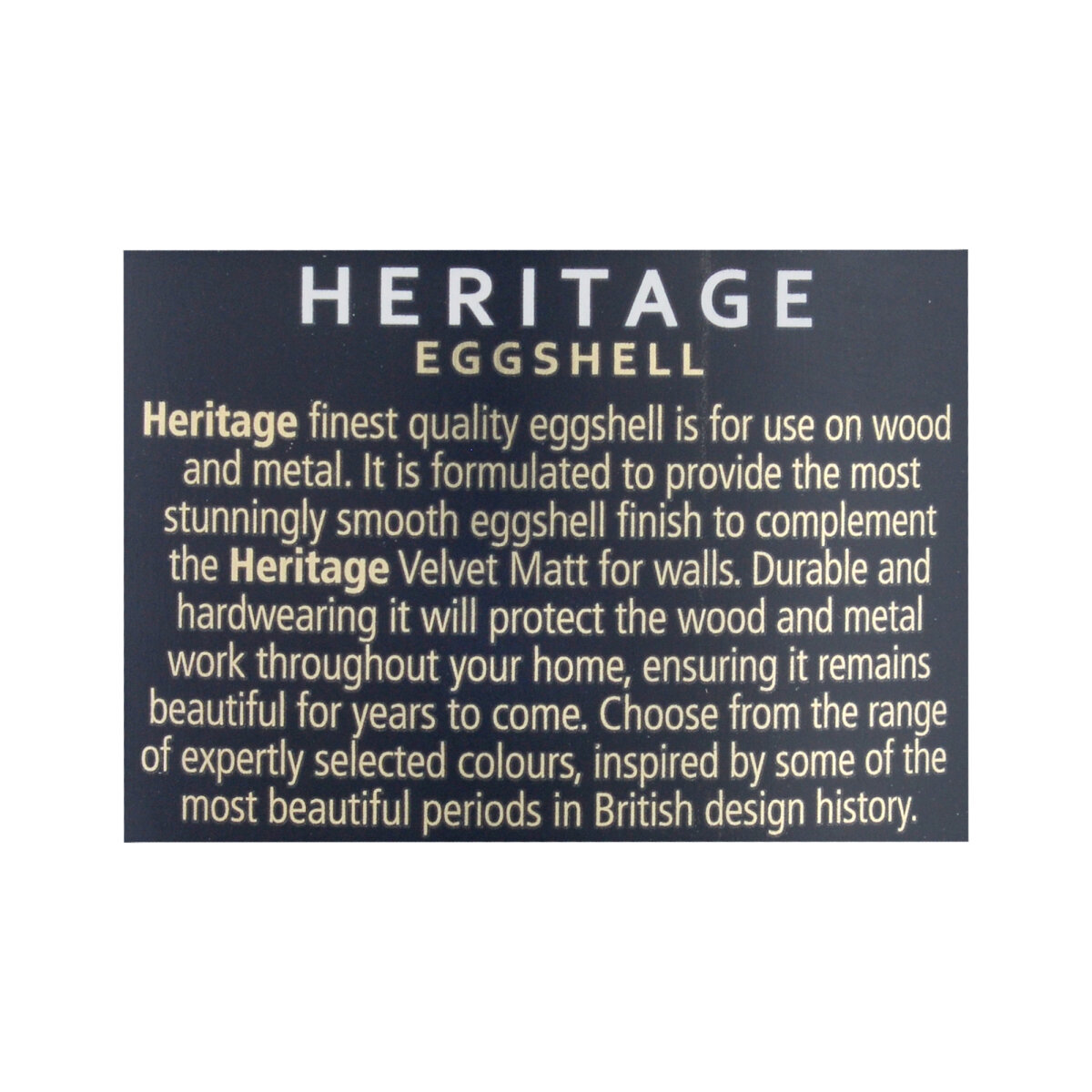Dulux Heritage Eggshell Panel 1 750ML