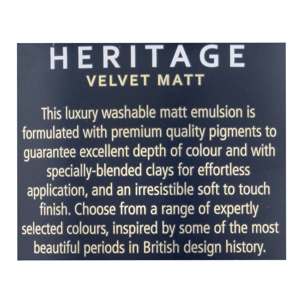 Dulux Heritage Velvet Matt Panel 1 1L