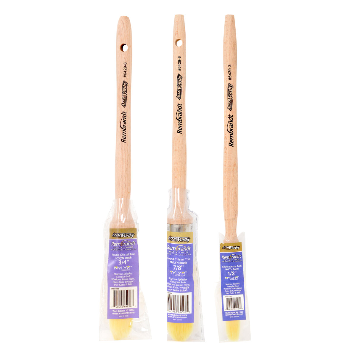 Rembrandt Round Cut Brush (Pack of 3)
