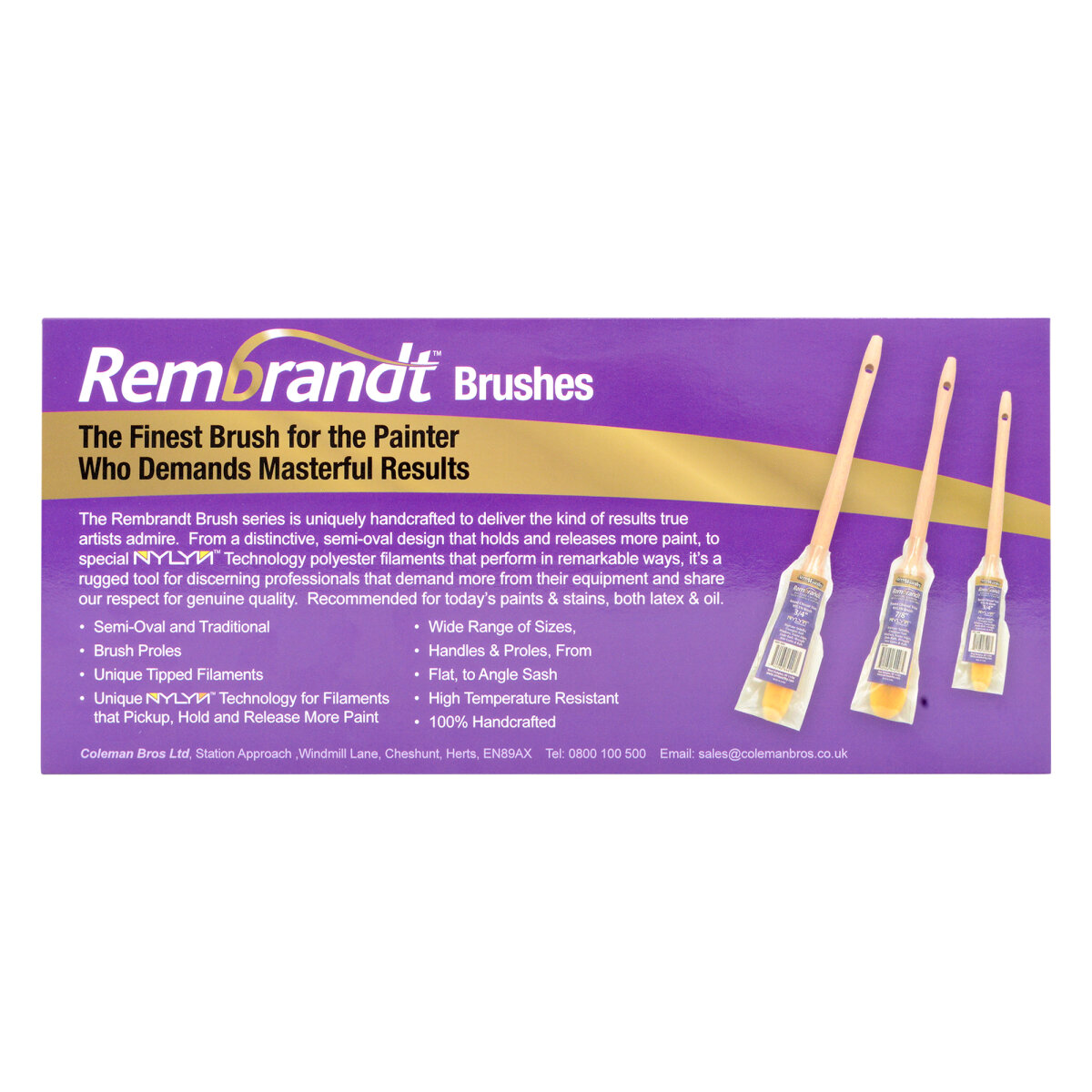 Rembrandt Round Cut Brush (Pack of 3)
