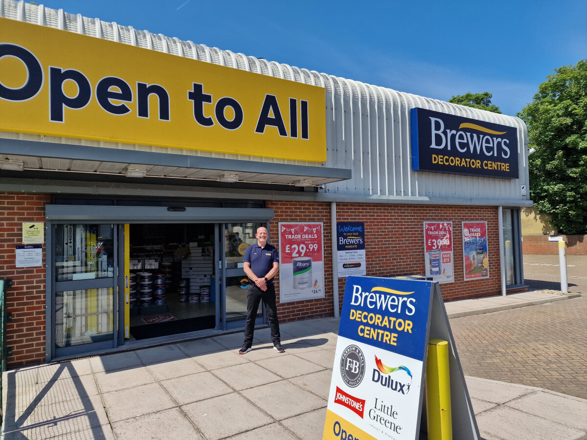 Chris, branch manager of Brewers Margate