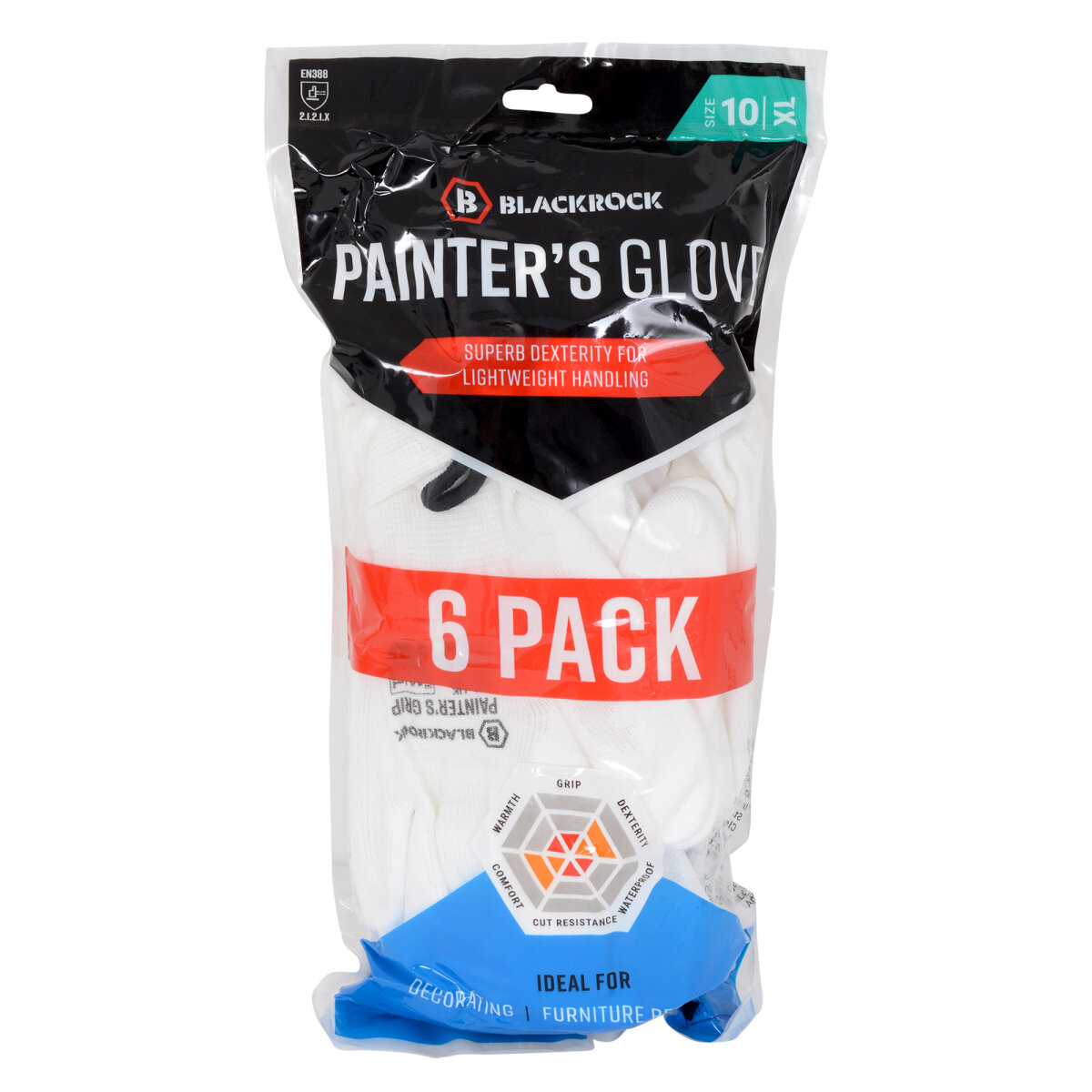Painters Gripper Gloves (6 pack) (NL05502075)