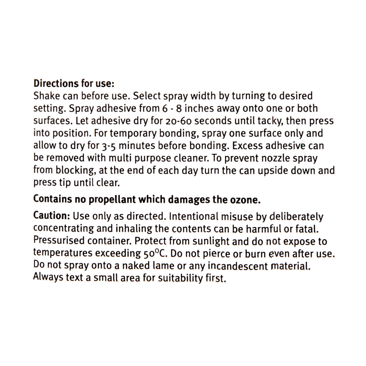 Wudcare Heavy Duty Spray Adhesive (NA851005)