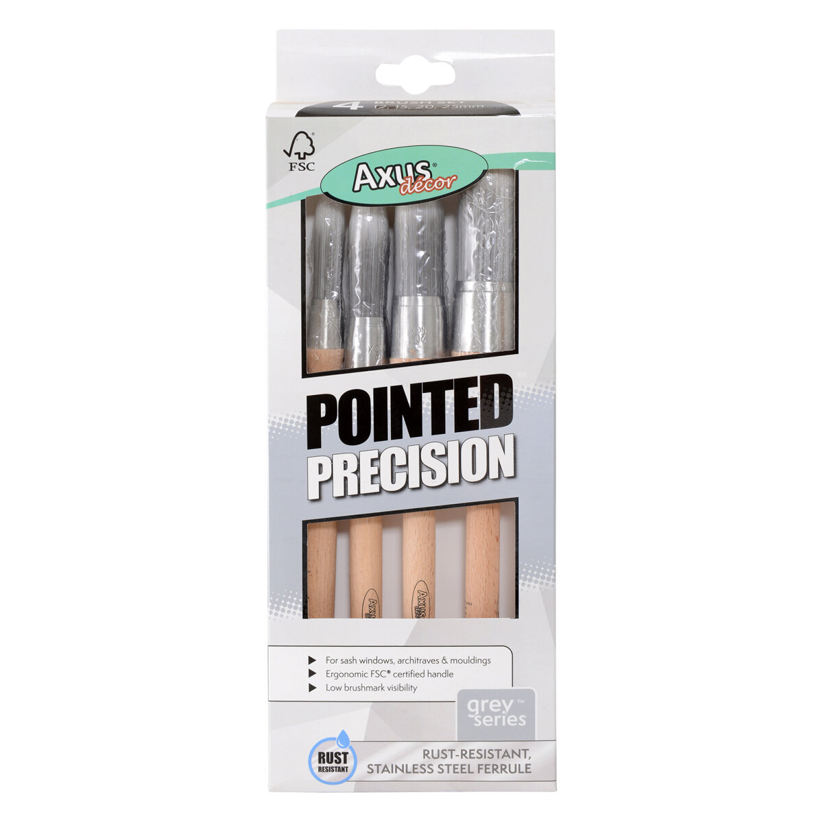 Pointed Precision Brush Set (Grey) (JL021505)