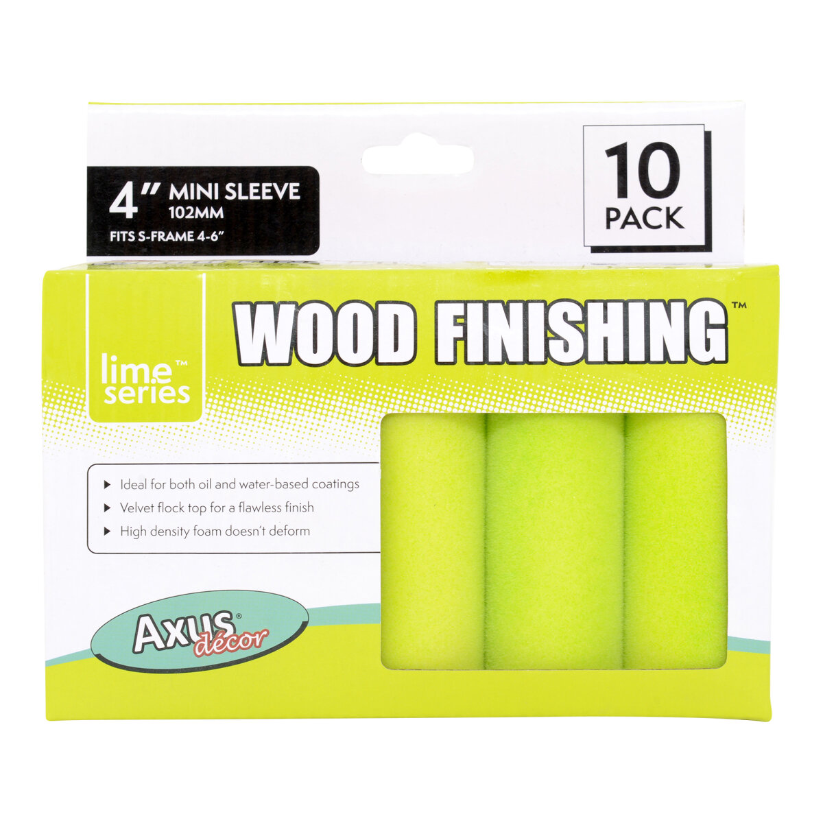 Wood Finishing Mini Sleeve Pk10 (Lime) (JT05781315)