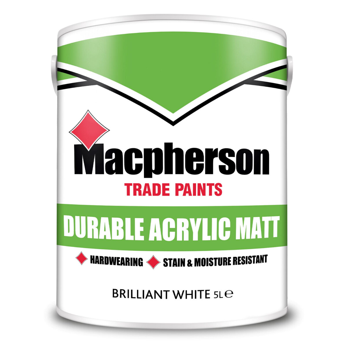 Durable Acrylic Matt Brilliant White